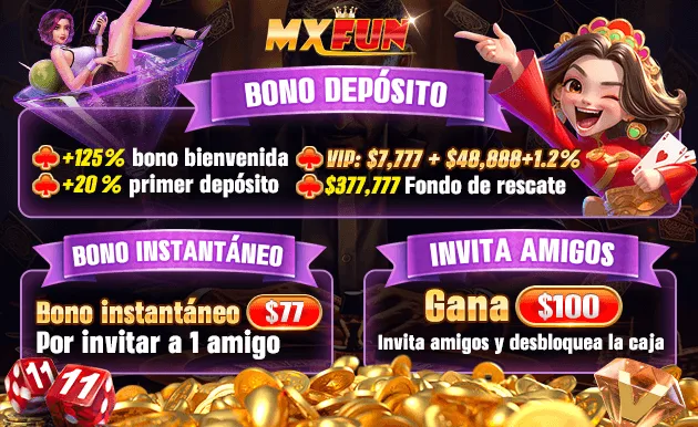 Material de MXFUN que reúne mensajes de depósito, VIP e invitaciones